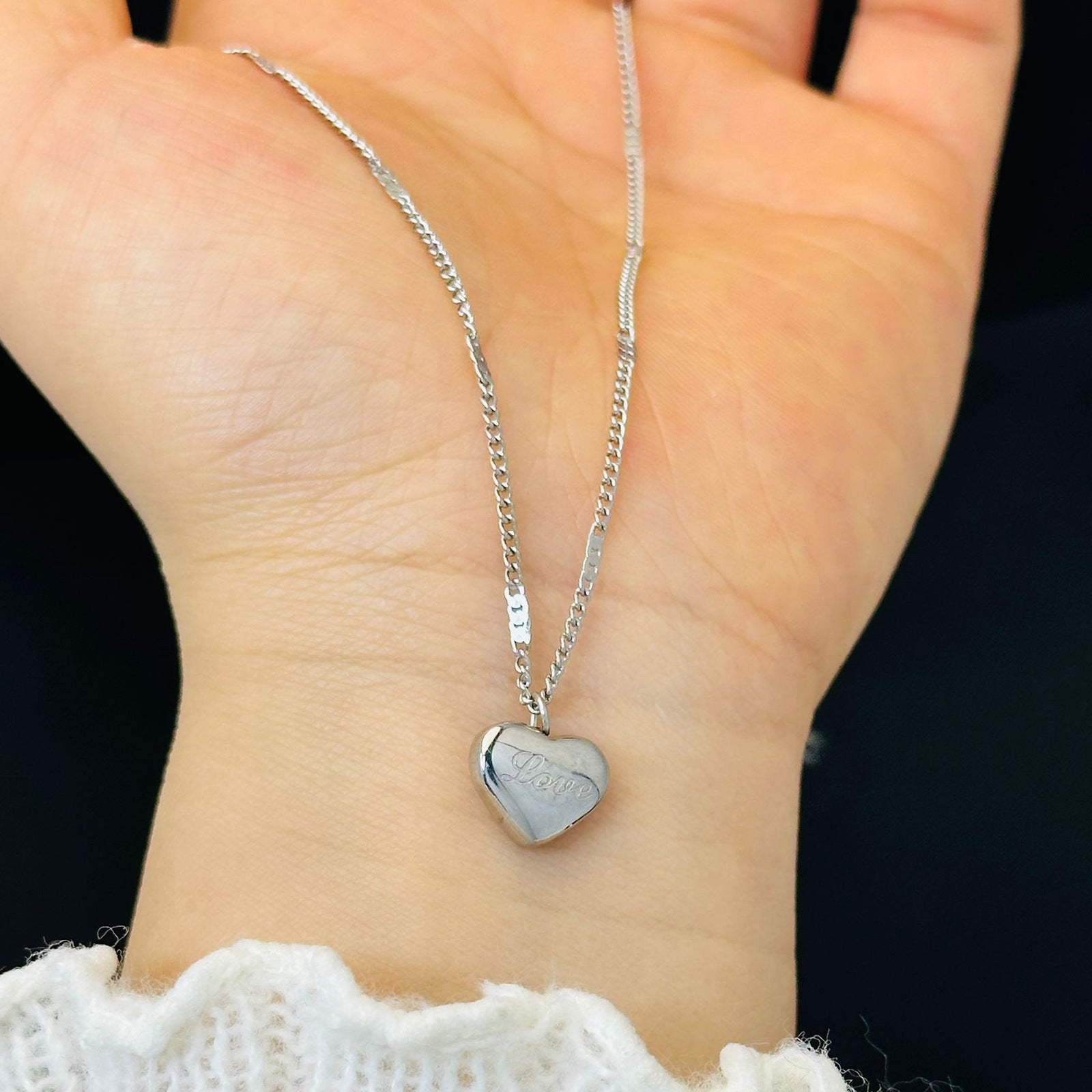 Simple Elegant Heart Shaped Necklace
