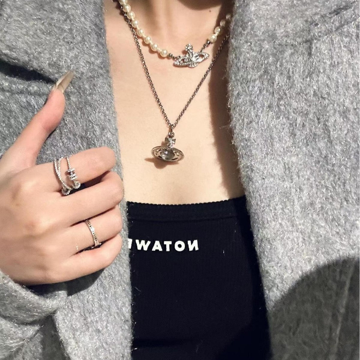 3D Planet Pendant Necklace ? Trendy Women?s Jewelry